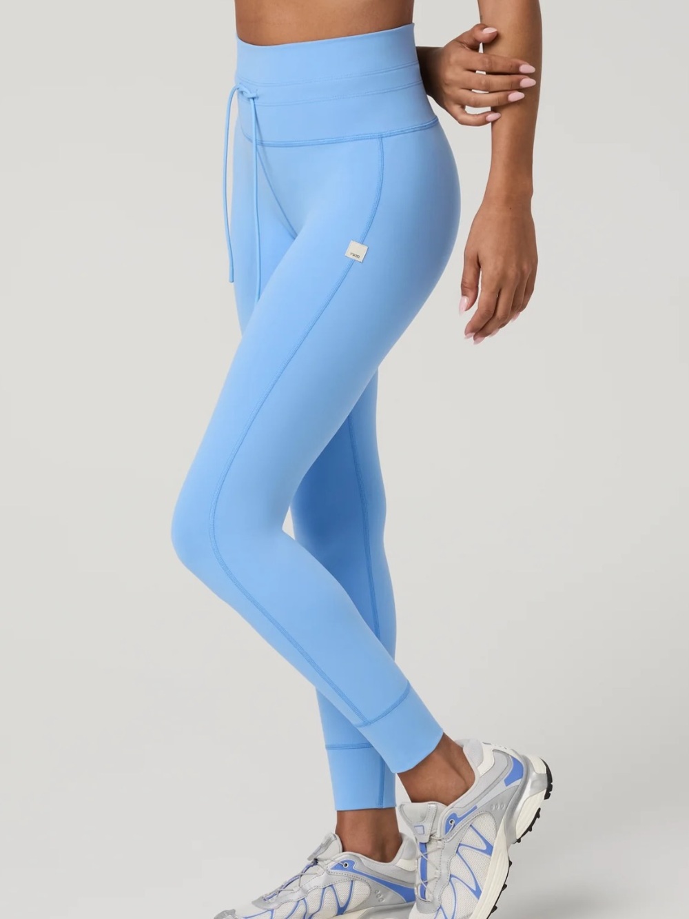 Vuori Daily legging Oasis Blue Tie Waist